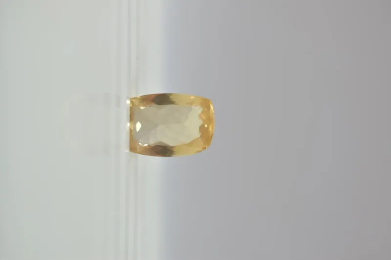 Natural Ceylon Yellow Sapphire (Pukhraj) 925 Silver Ring